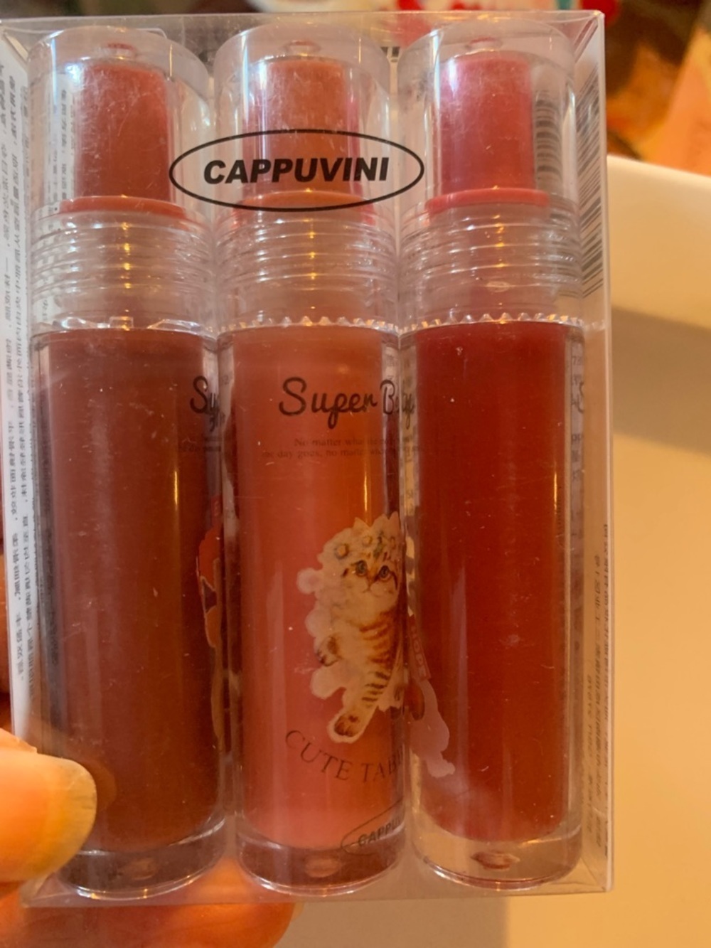 Cappuvini 3-Pack Tinted Balm Trio - Pink & Brick Red Shades